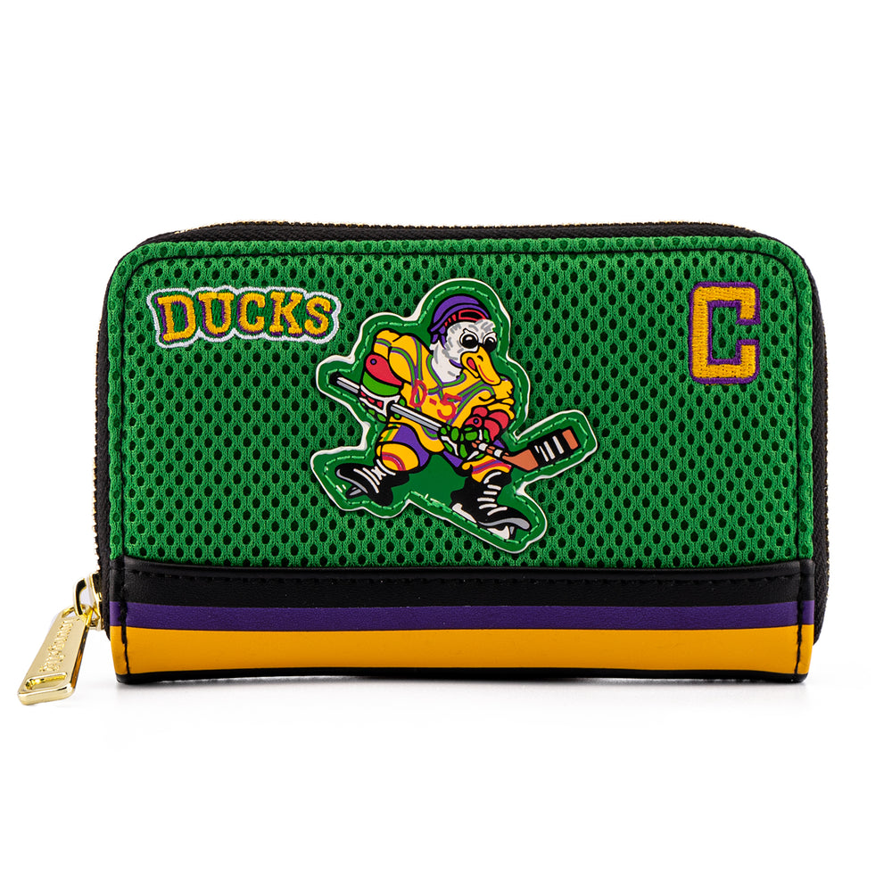 LACC 2021 Virtual Con Exclusive - Disney The Might Ducks Cosplay Zip Around Wallet Front View-zoom