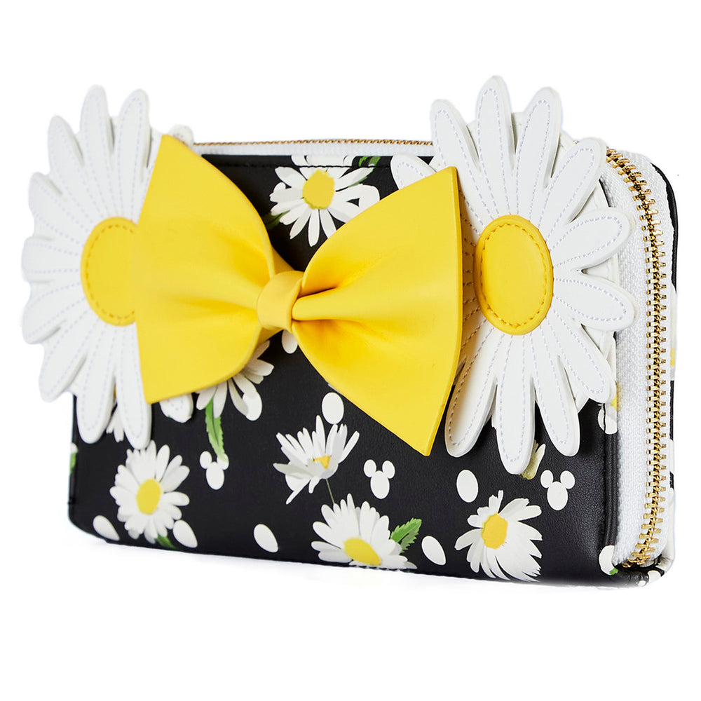 Minnie Mouse Daisy Zip Around Wallet Side View-zoom