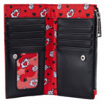 Mickey and Minnie Mouse Love Flap Wallet Inside View