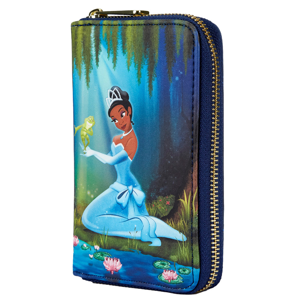 Exclusive - Princess Tiana and the Frog Bayou Scene Zip Around Wallet Side View-zoom