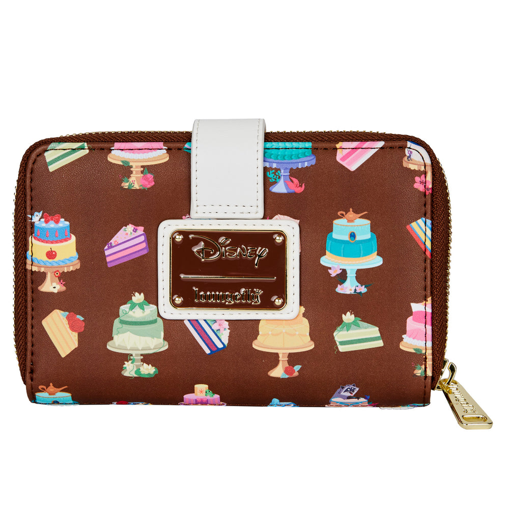Disney Princess Cakes Zip Around Wallet Back View-zoom